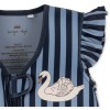 Zwemvest  - Neoprene float vest frill swan stripe 